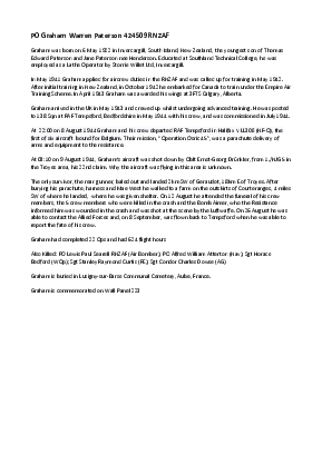 A preview of a PDF biography for Paterson, Graham Warren